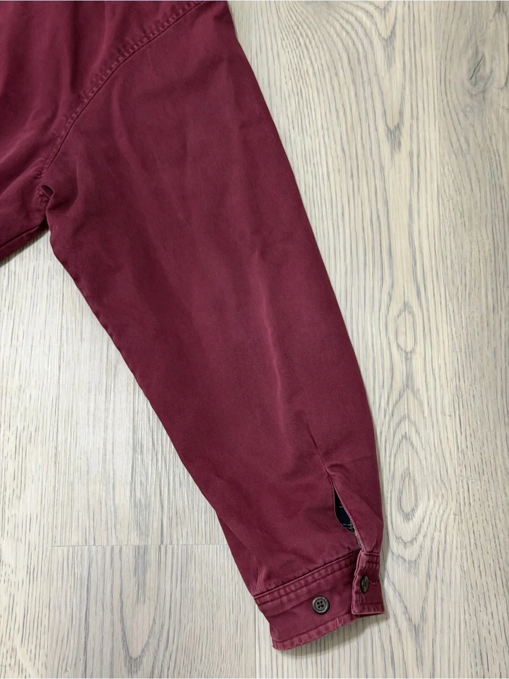 Vintage Polo Ralph Lauren Harrington Jacket Lined Corduroy Collar Burgundy XXL